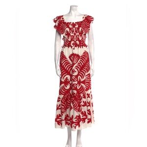 Like new! SEA NEW YORK Ruby Henrietta Print Smocked Slip Dress